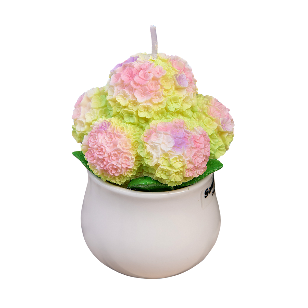 Hydrangea Candle Green