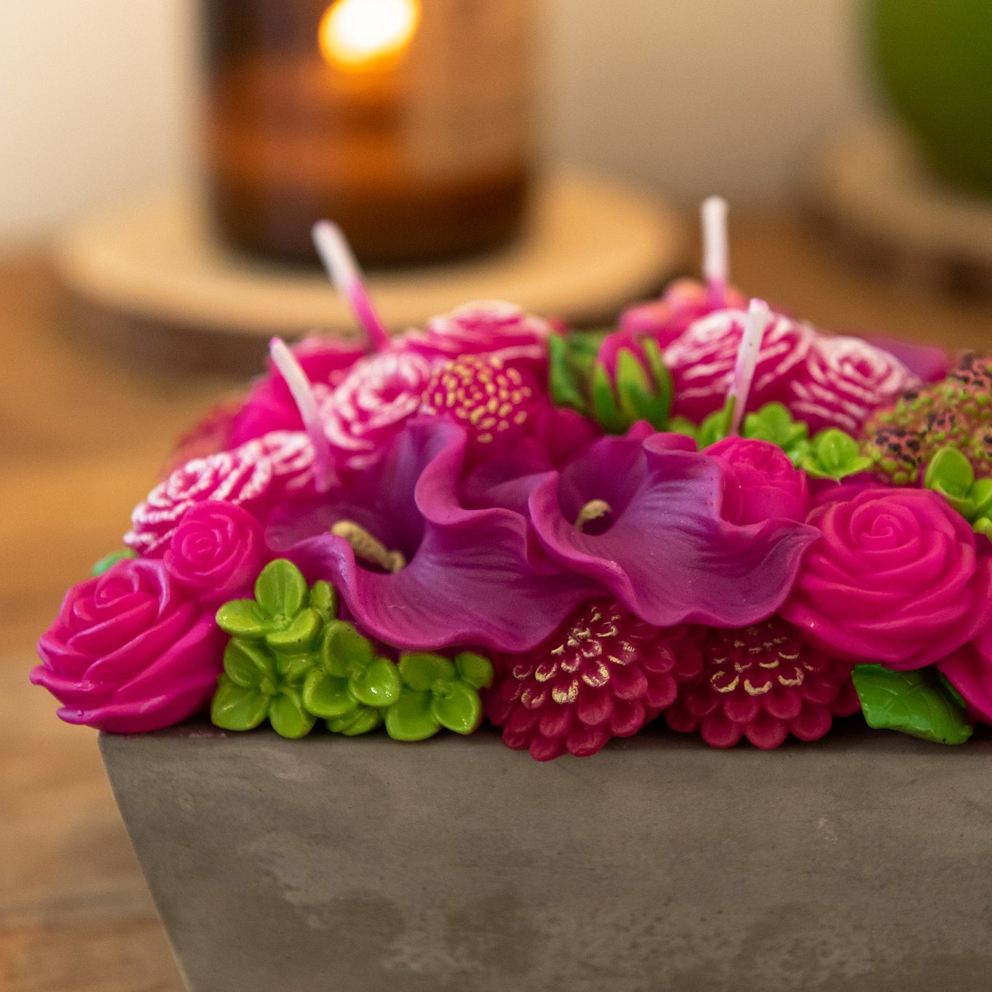 Floral Fusion Flower Arrangement Candle