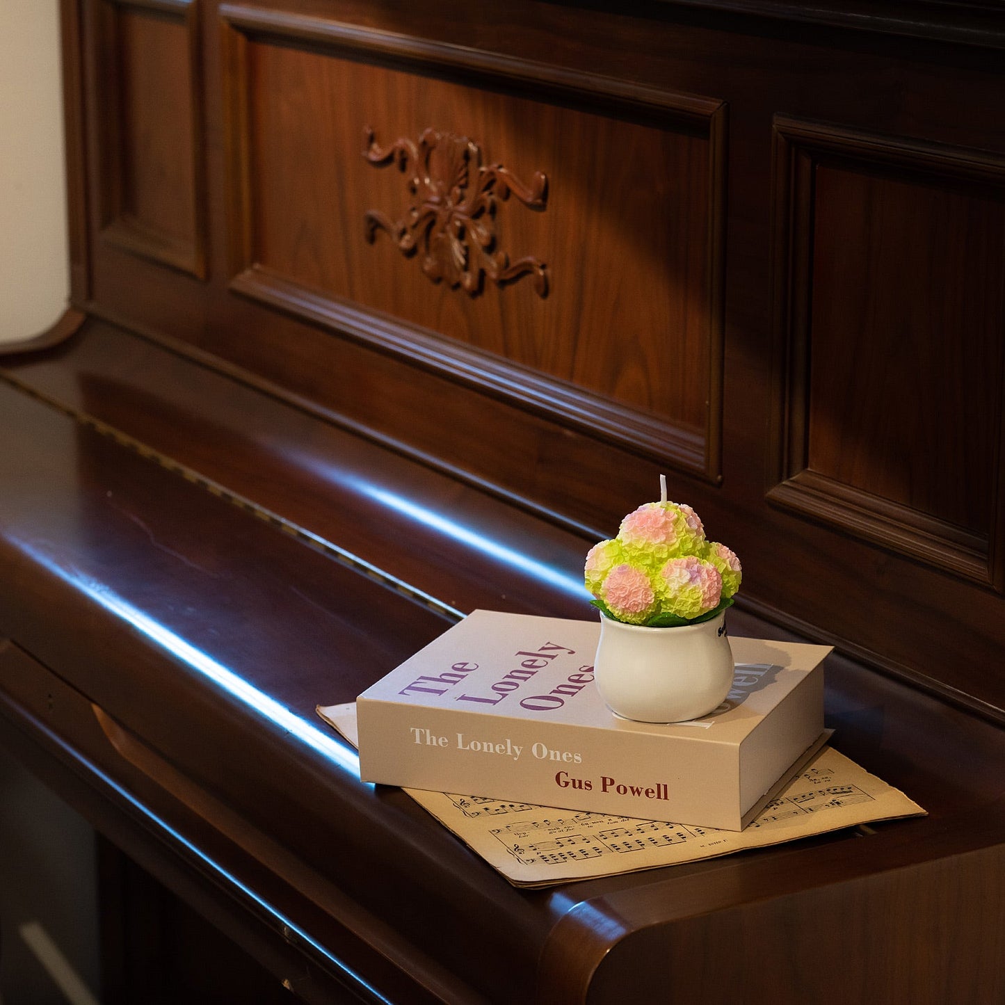 Hydrangea Candle Green