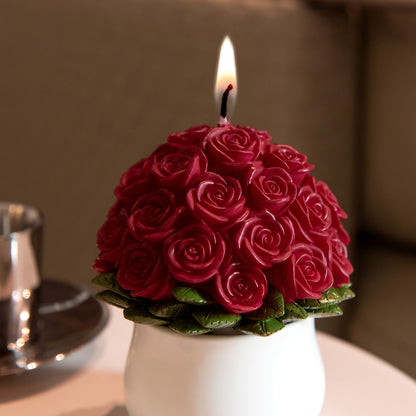 Rose Bouquet Scented Candle for Valentine's Day Wedding Gift Home Decoration