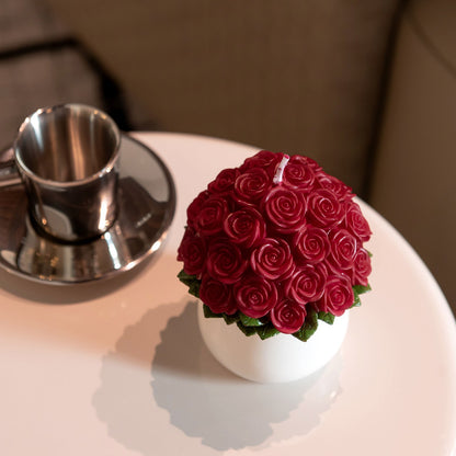 Rose Bouquet Scented Candle for Valentine's Day Wedding Gift Home Decoration