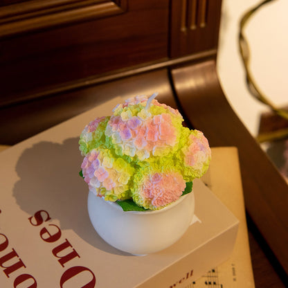 Hydrangea Candle Green