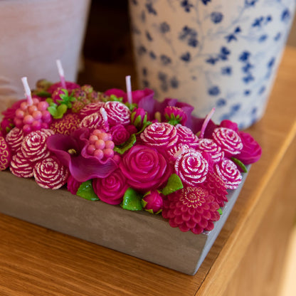Floral Fusion Flower Arrangement Candle