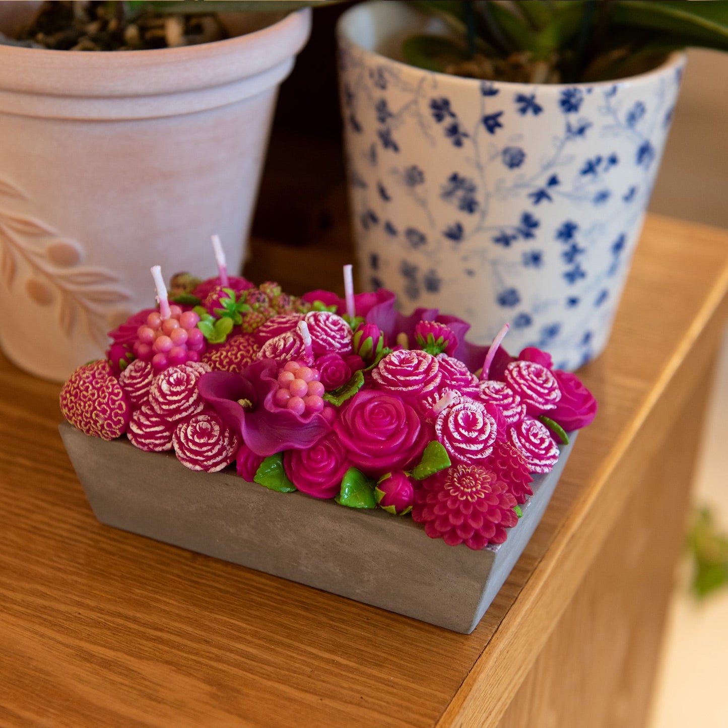 Floral Fusion Flower Arrangement Candle