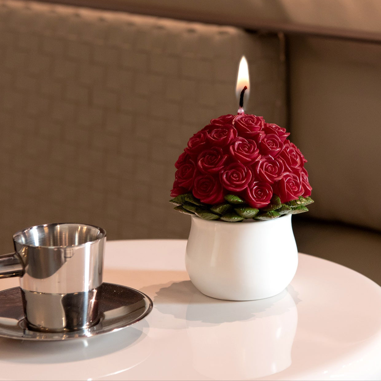 Rose Bouquet Scented Candle for Valentine's Day Wedding Gift Home Decoration