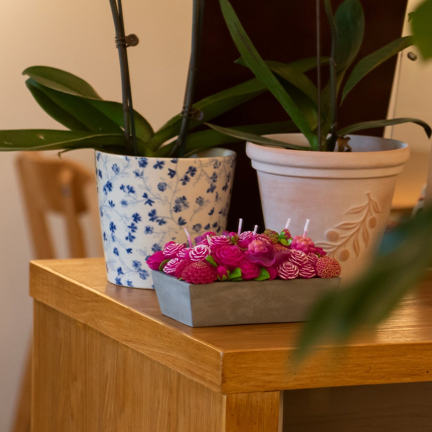 Floral Fusion Flower Arrangement Candle