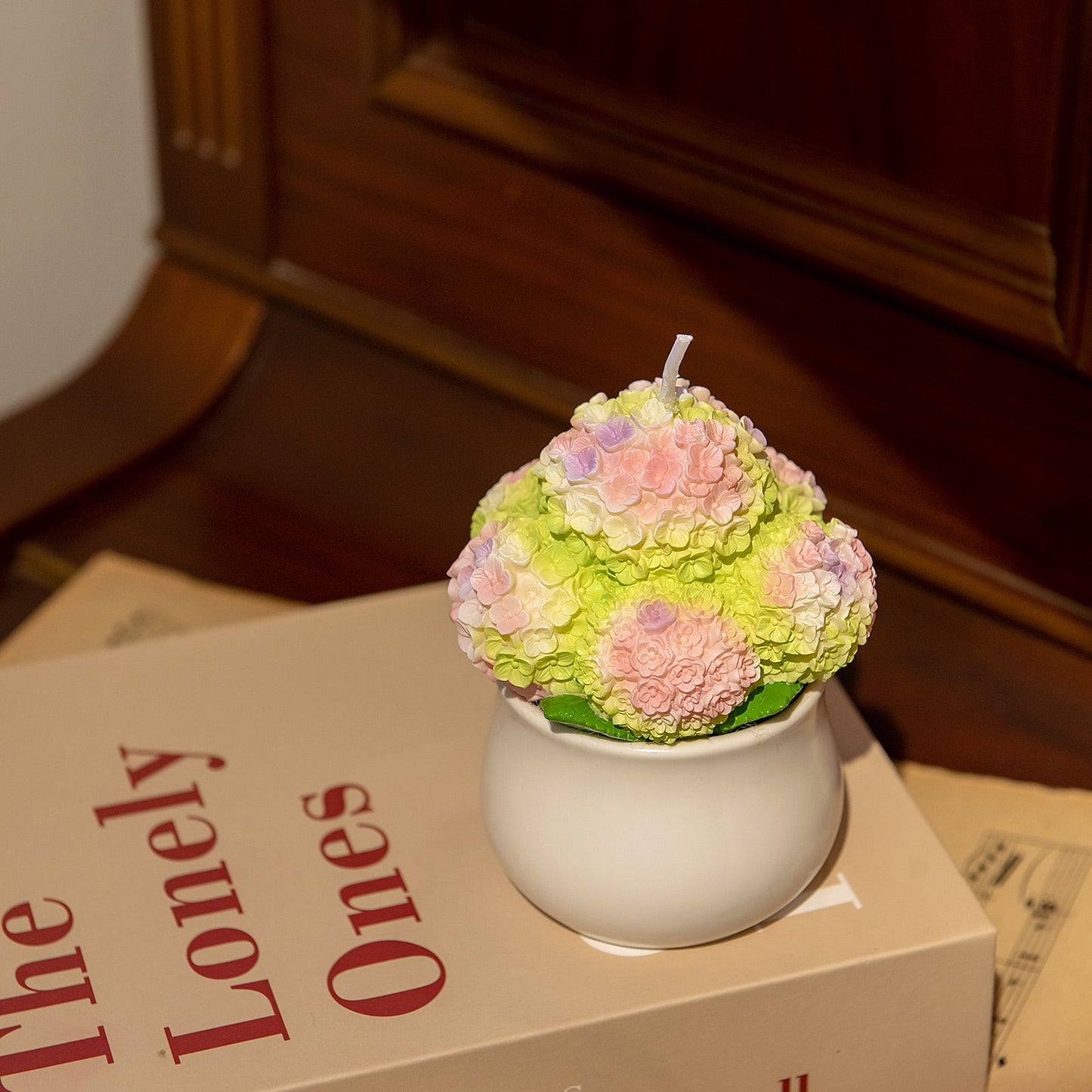 Hydrangea Candle Green