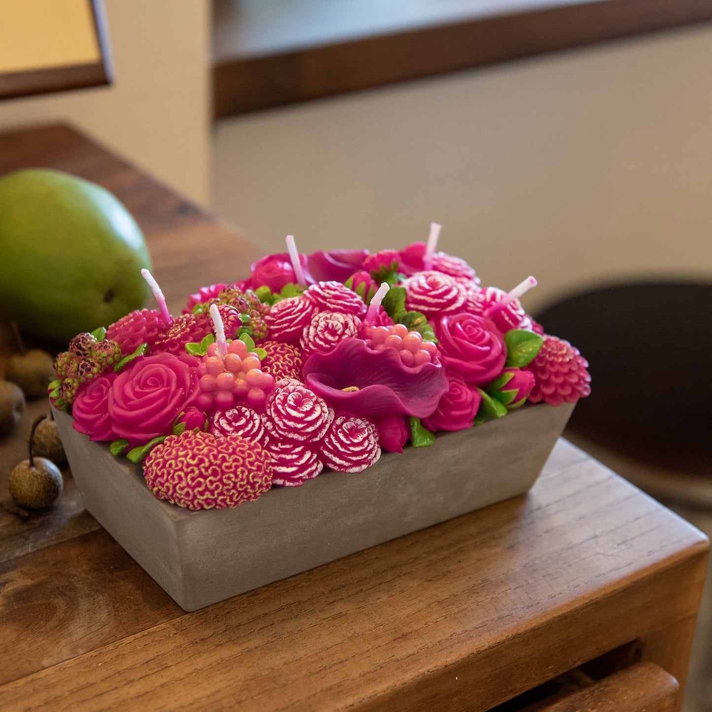 Floral Fusion Flower Arrangement Candle