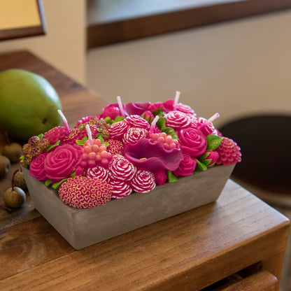 Floral Fusion Flower Arrangement Candle