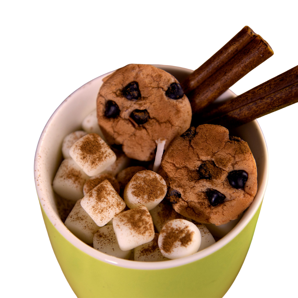 Fireside Cocoa Candle Mug Realistic Food Candle