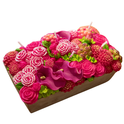 Floral Fusion Flower Arrangement Candle