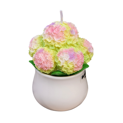 Hydrangea Candle Green