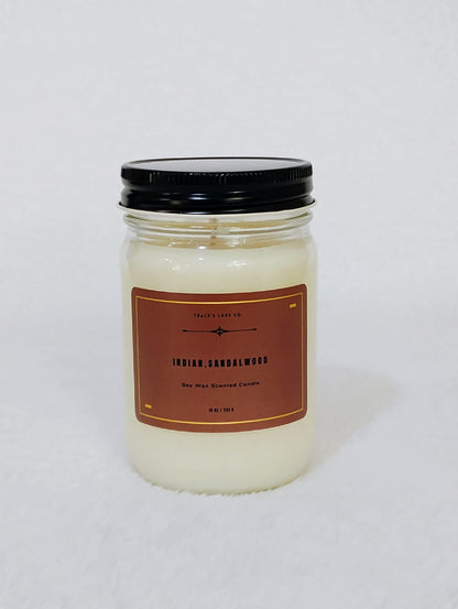 Trace's Luxe Indian Sandalwood Scented Candle
